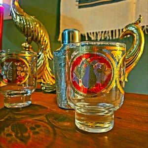 Vintage Cera Glass Cocktail Set of 4